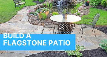 how to build a flagstone patio