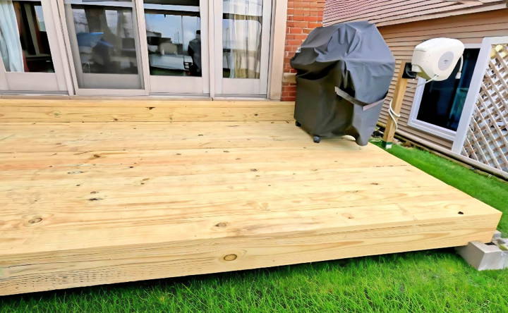 how to build a floating deck