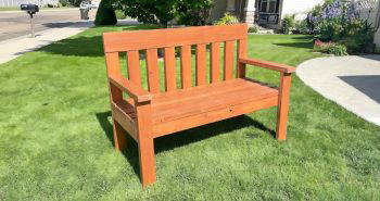 how to build a garden bench