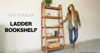 how to build a ladder shelf