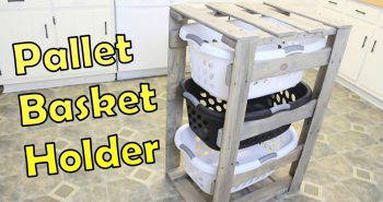 how to build a laundry basket holder