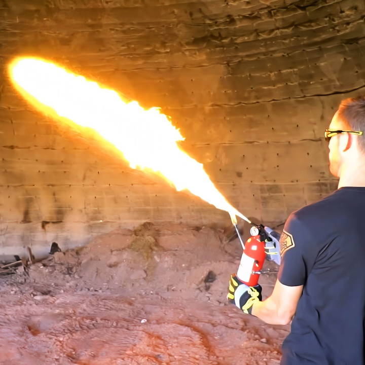 how to build a mini flamethrower