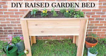 how to build a raised garden bed with legs