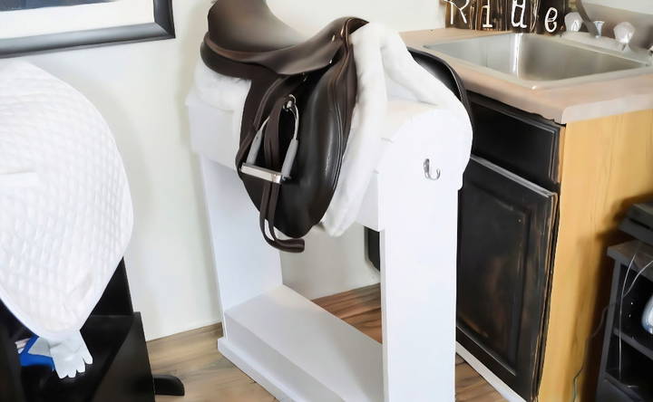 how to build a saddle rack