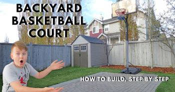 how to build a small backyard basketball court