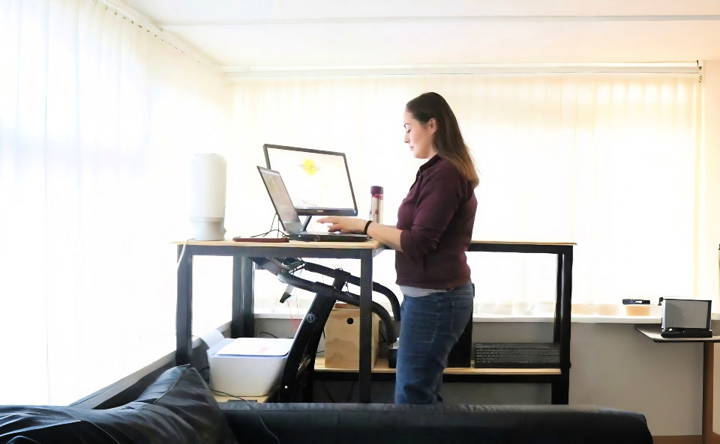 how to build a treadmill desk at home