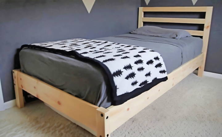 how to build a twin bed