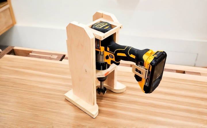 how to build a wooden drill press