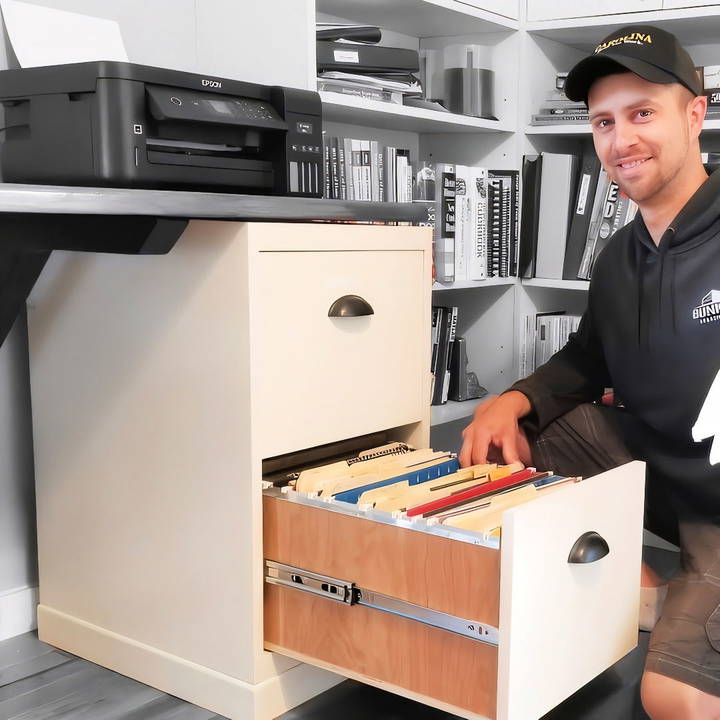 how to build a wooden file cabinet