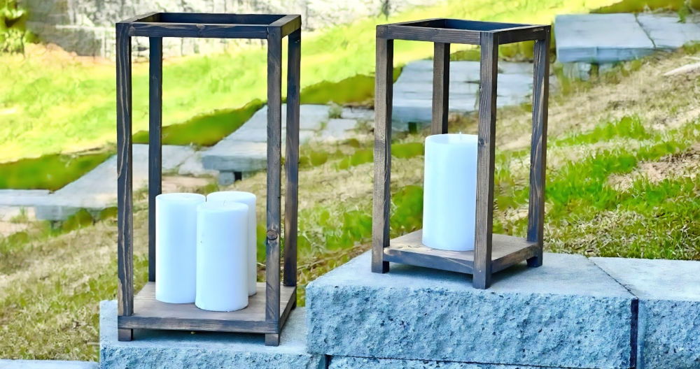 DIY Wood Lantern for Outdoor Spaces