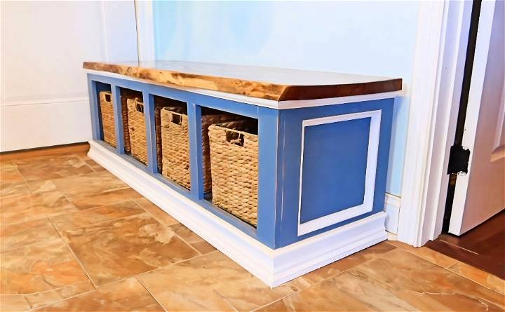 how to build an entry mudroom bench