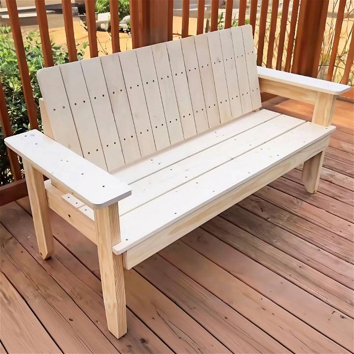 how to build an outdoor bench