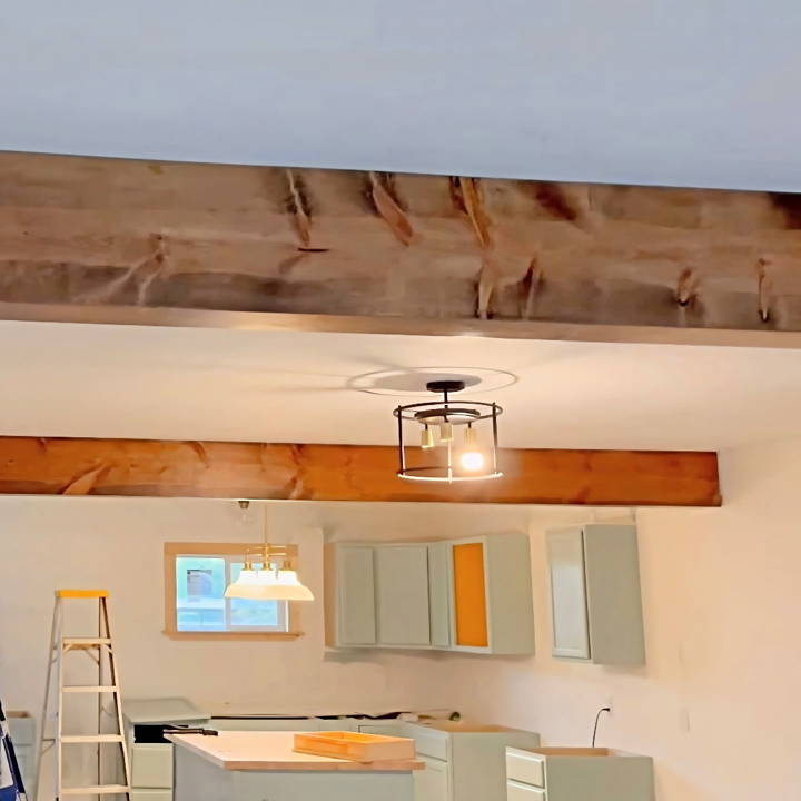 how to build faux beams at home