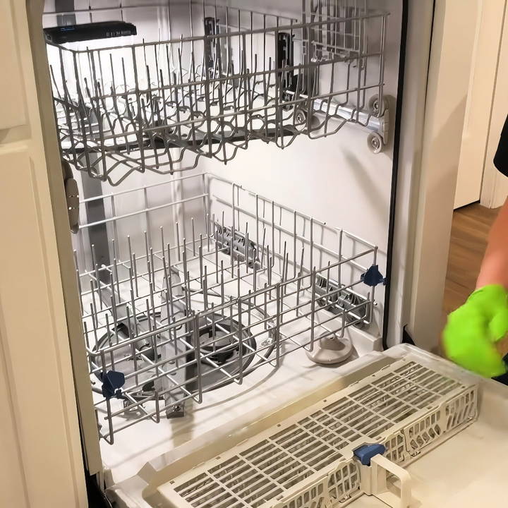 how to deep clean a dishwasher at home