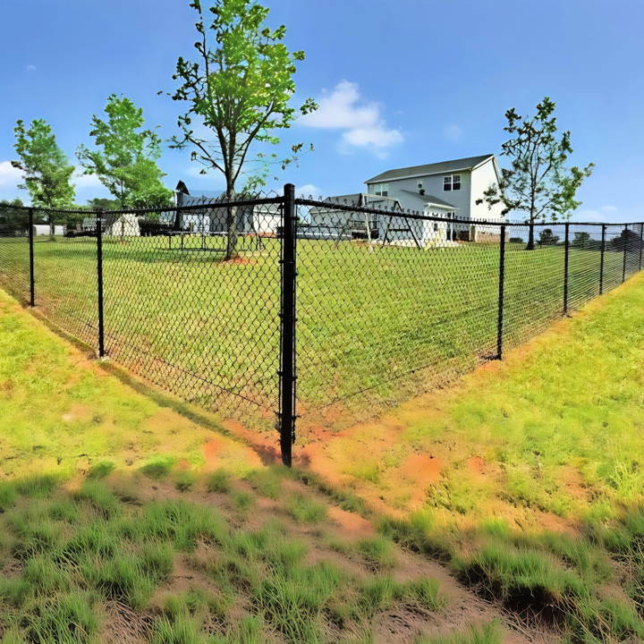 how to install a chain link fence