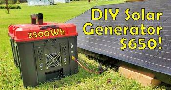 how to make a 3.5kwh solar generator