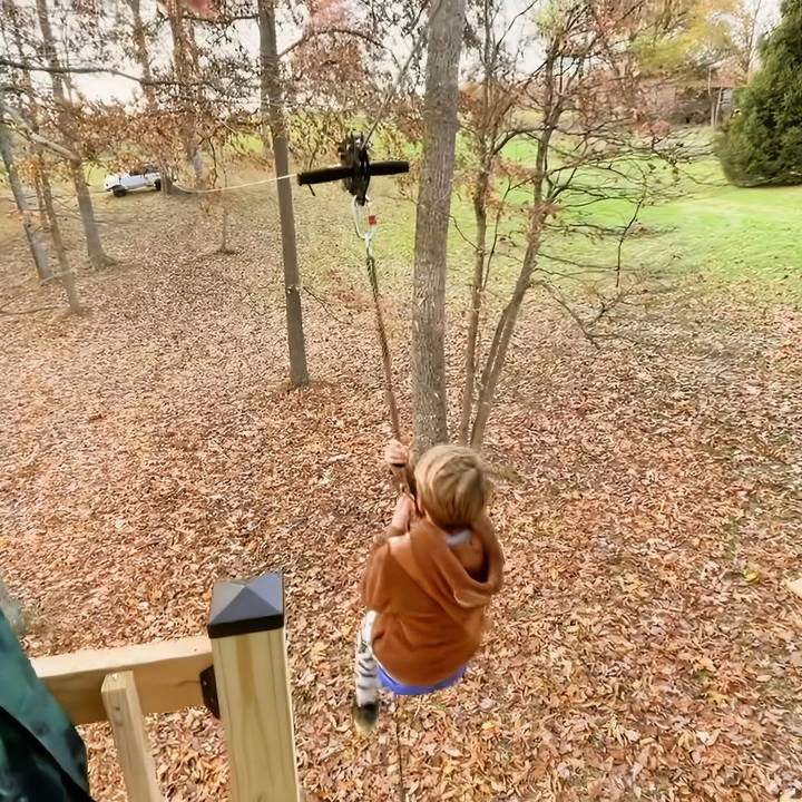 how to make a backyard zipline