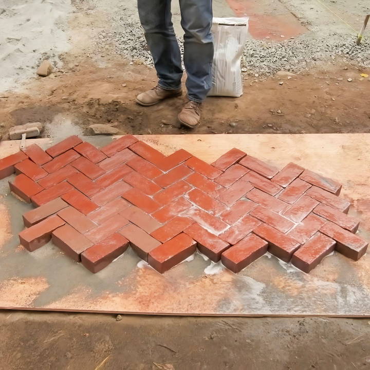 how to make a brick patio