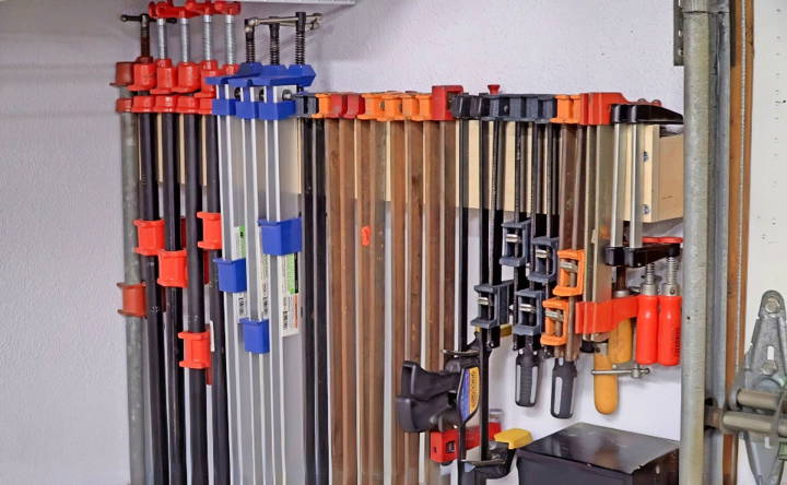 how to make a clamp rack