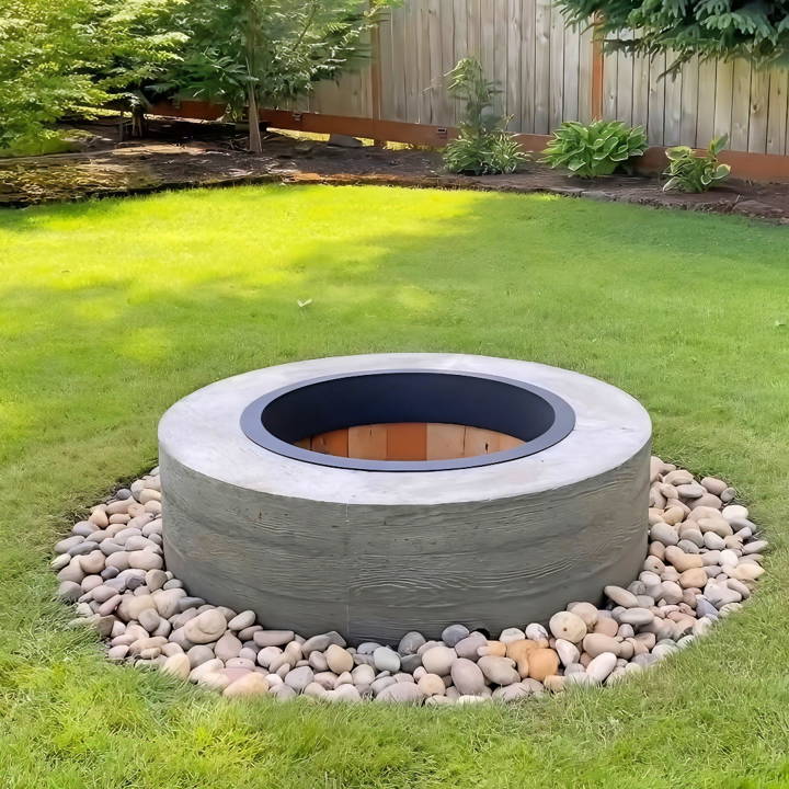 how to make a concrete fire pit