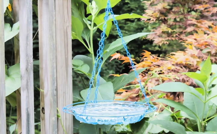 how to make a dollar tree bird bath