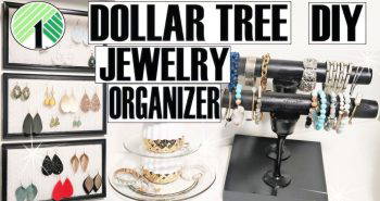 how to make a dollar tree jewelry organizer