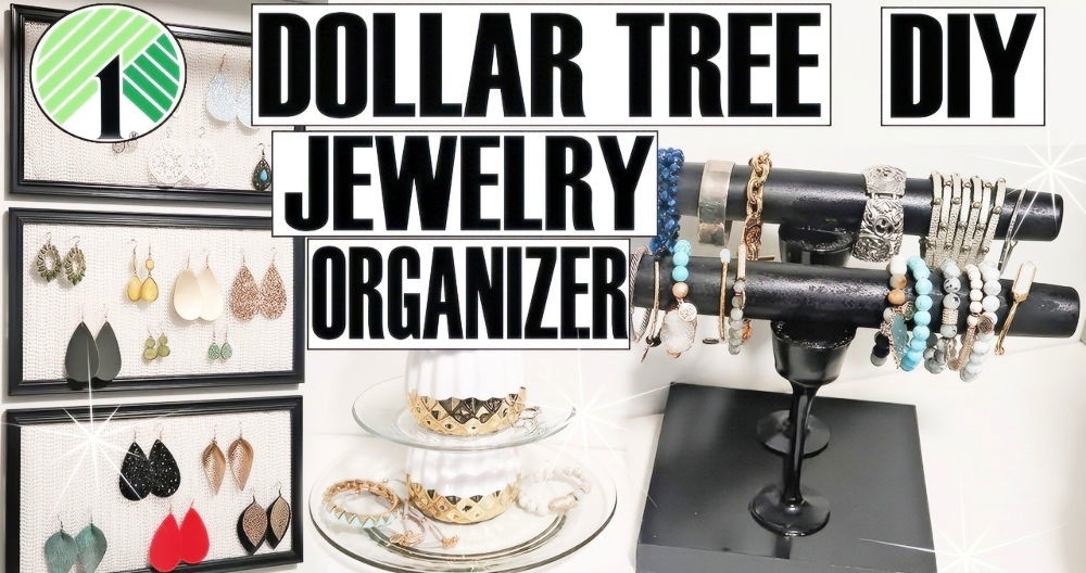 Easy DIY Dollar Tree Jewelry Organizer
