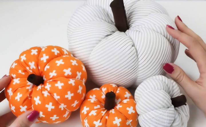 how to make a fabric pumpkin