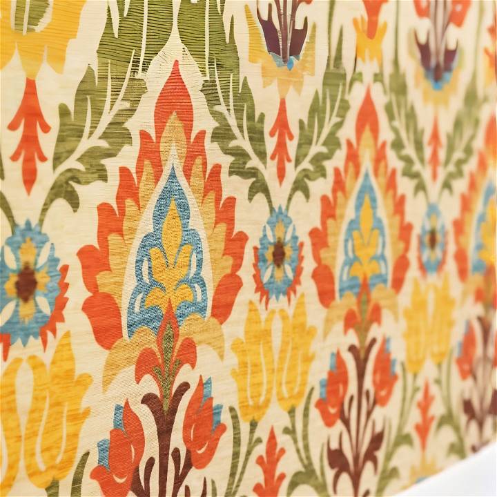 how to make a fabric wallpaper