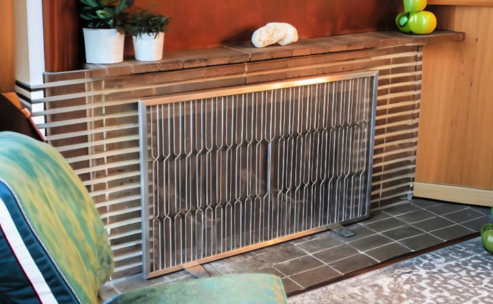 how to make a fireplace screen