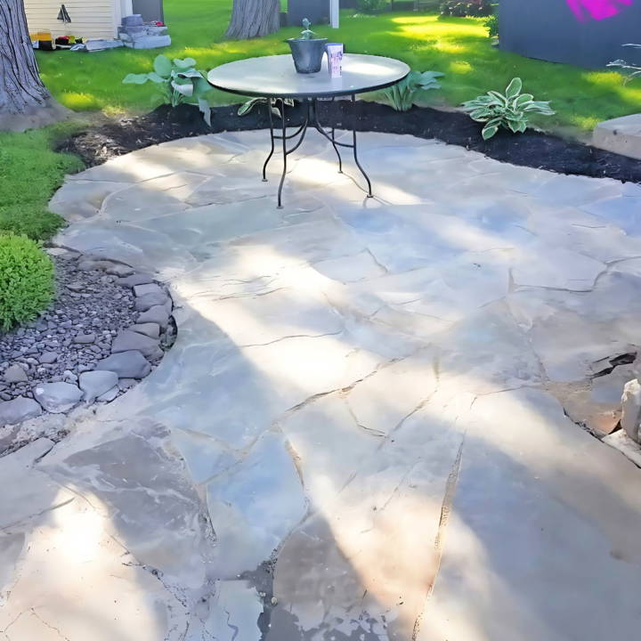 how to make a flagstone patio