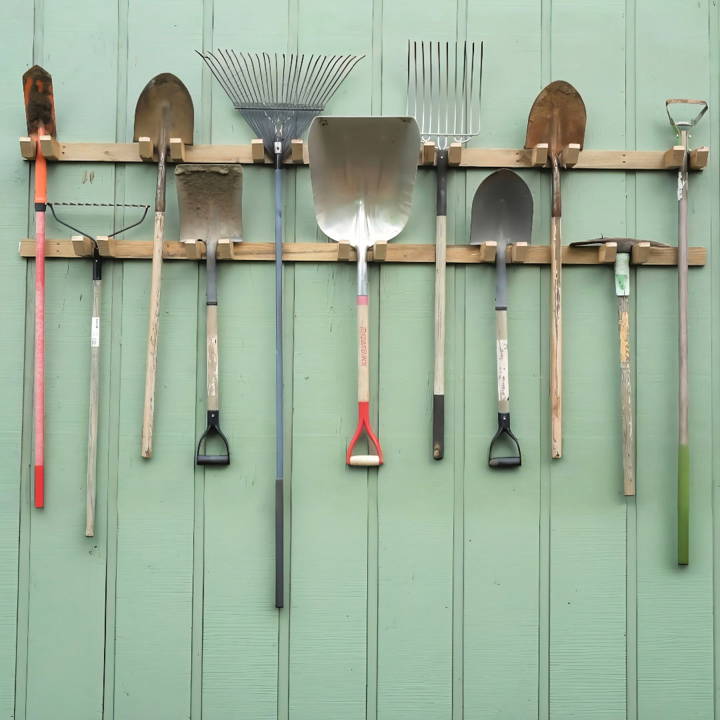 how to make a garden tool organizer