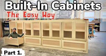 how to make a giant built in cabinet