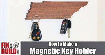 how to make a magnetic key holder