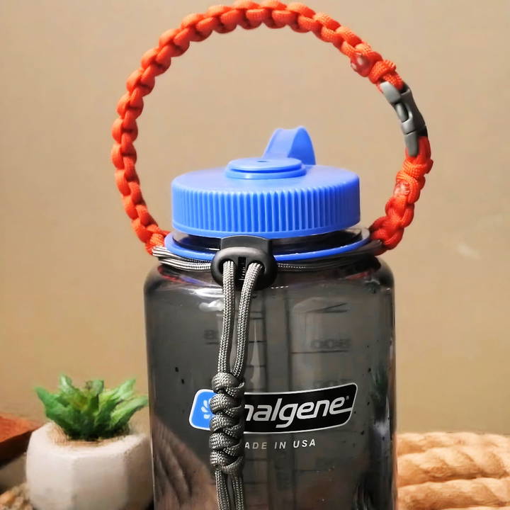 how to make a paracord water bottle handle