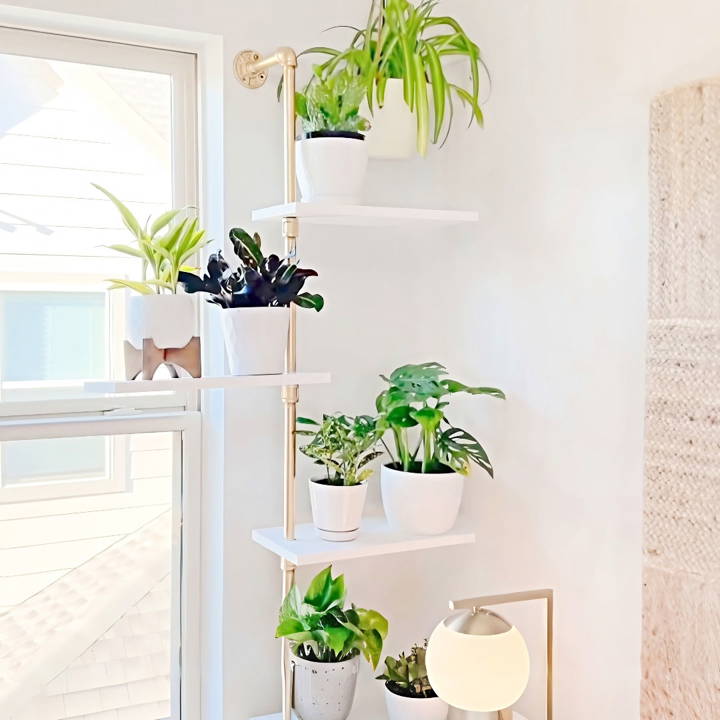 how to make a plant shelf