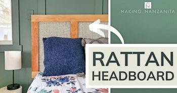 how to make a rattan headboard