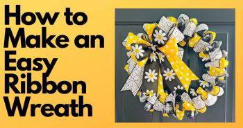 how to make a ribbon wreath