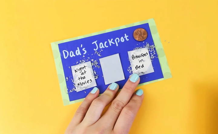 how to make a scratch off card