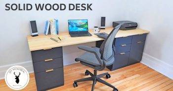 how to make a solid wood desk