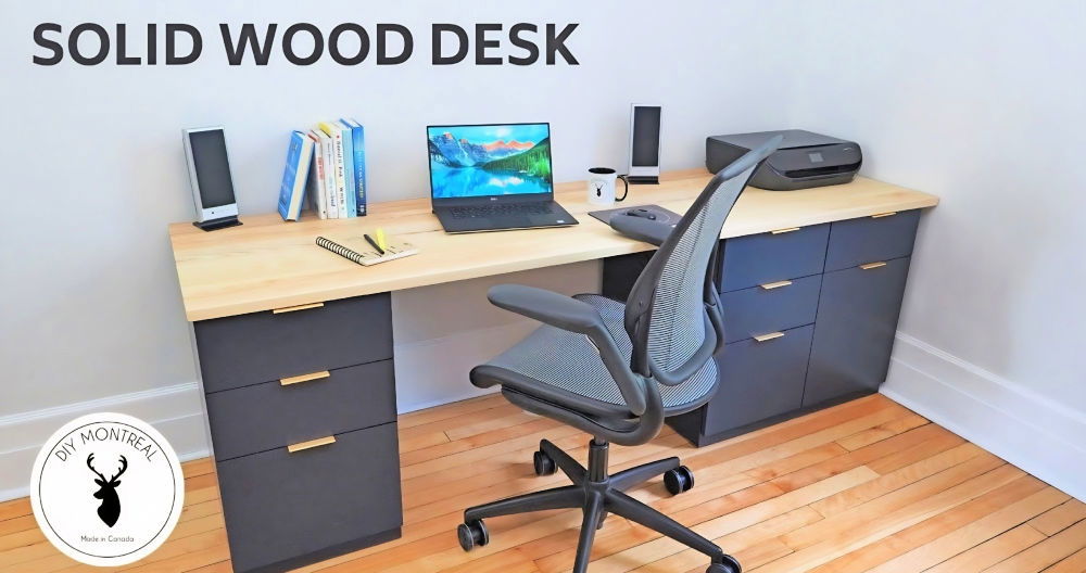 how to make a solid wood desk