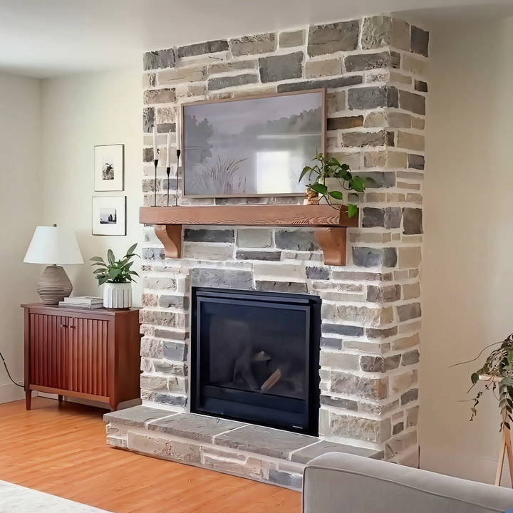 how to make a stone fireplace