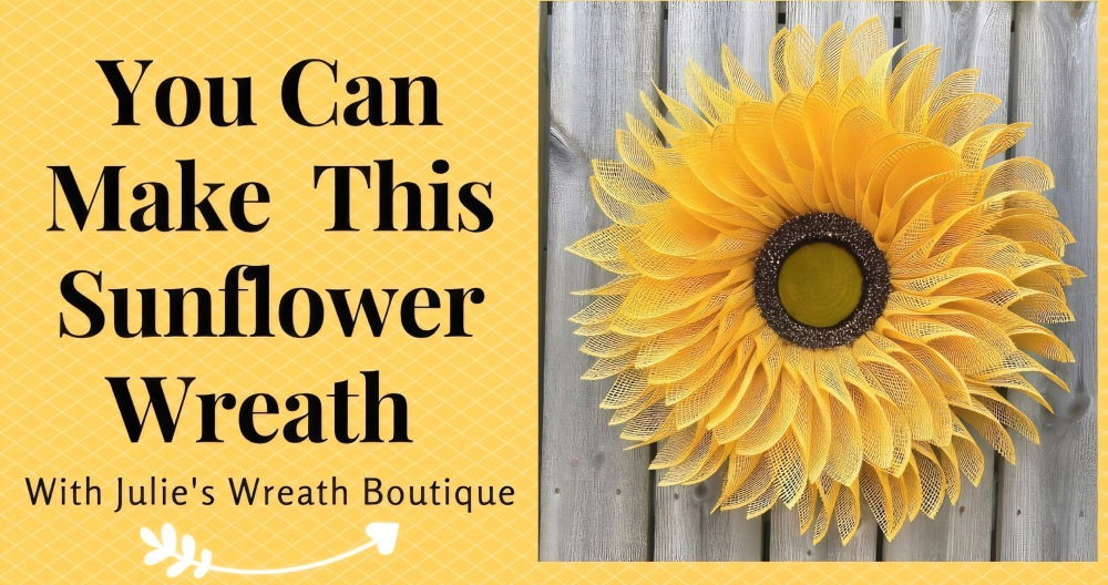 How to Make a DIY Sunflower Wreath