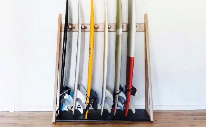 how to make a surfboard rack