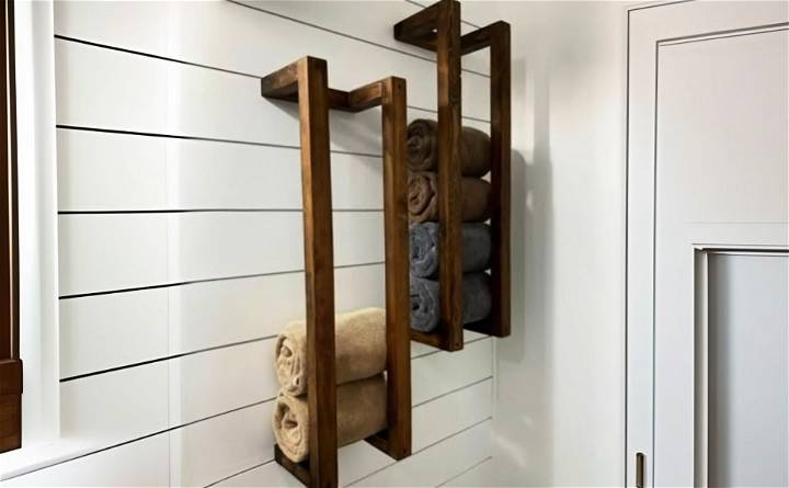 how to make a towel rack