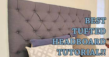 how to make a tufted headboard