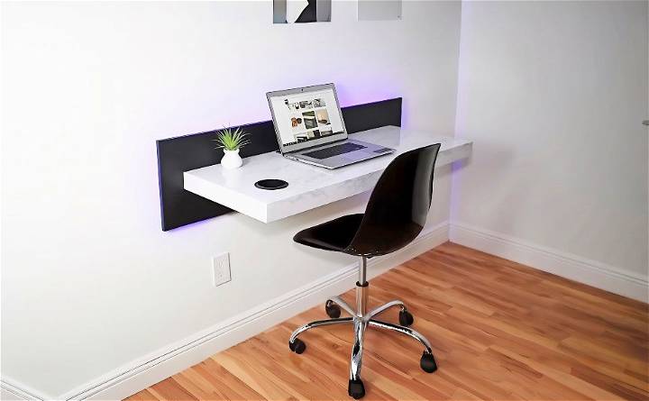 how to make a wall mounted desk