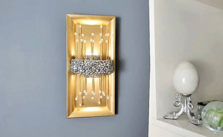 how to make a wall sconce at home