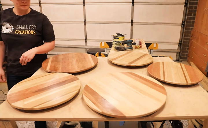 how to make a wood lazy susan