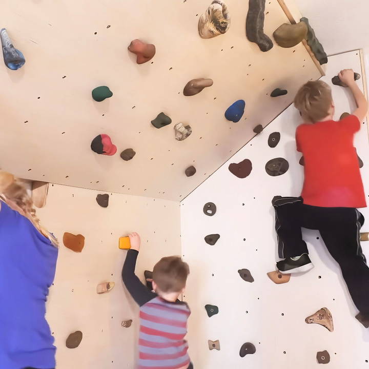 how to make an indoor climbing wall